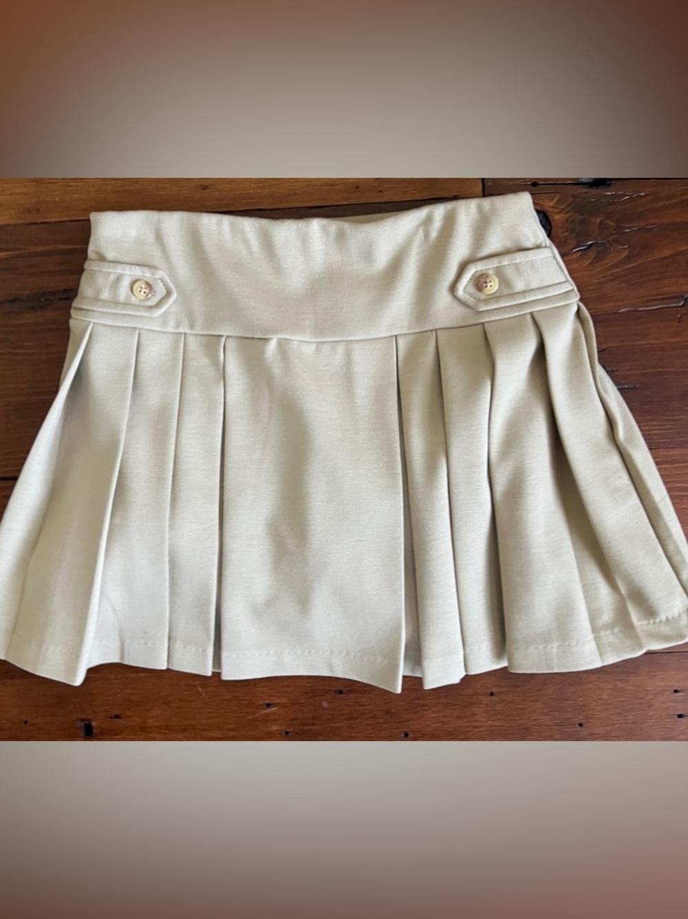 Polo by Ralph Lauren Light Tan Pleated Skirt